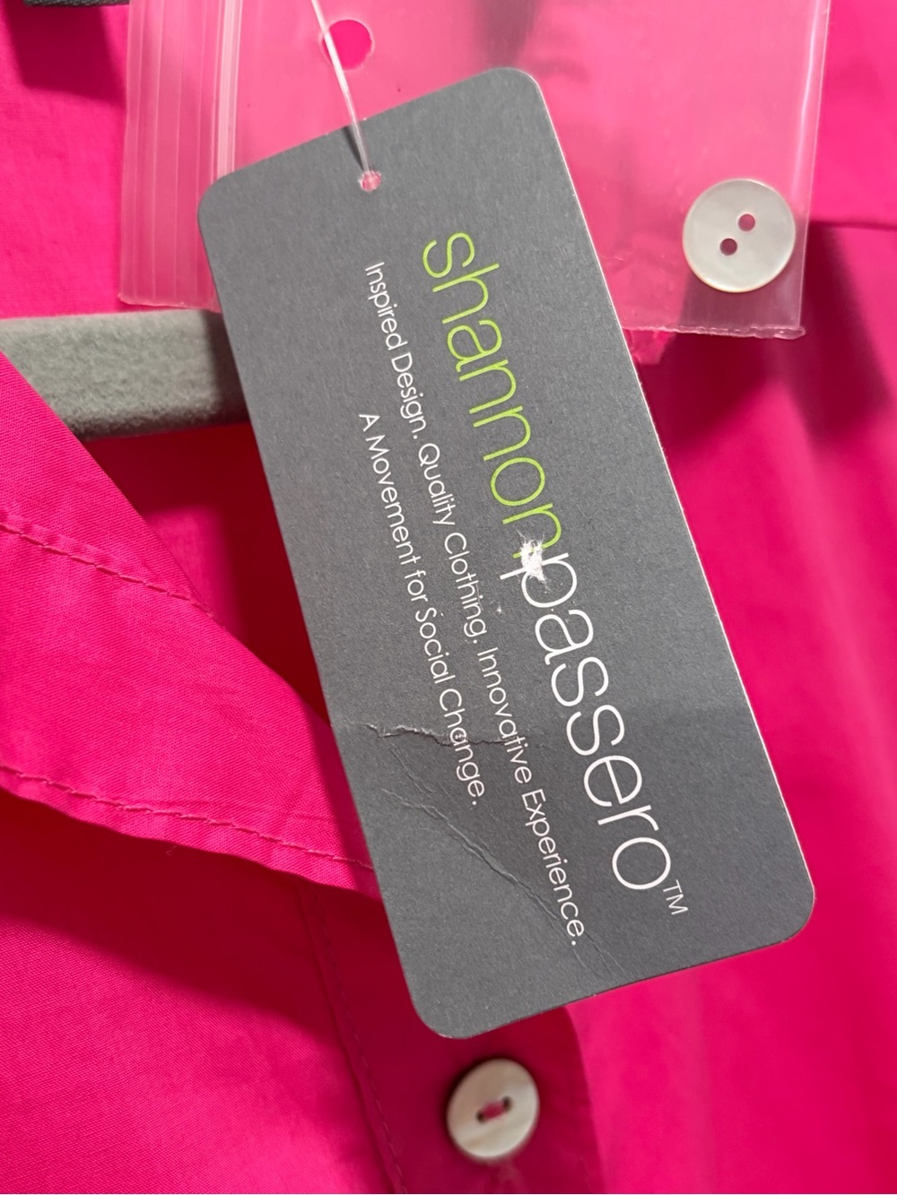 Shannon Passero‎ Mattie Dress NWT size XS Bright Pink Cotton Poplin Ruffle - Picture 6 of 10